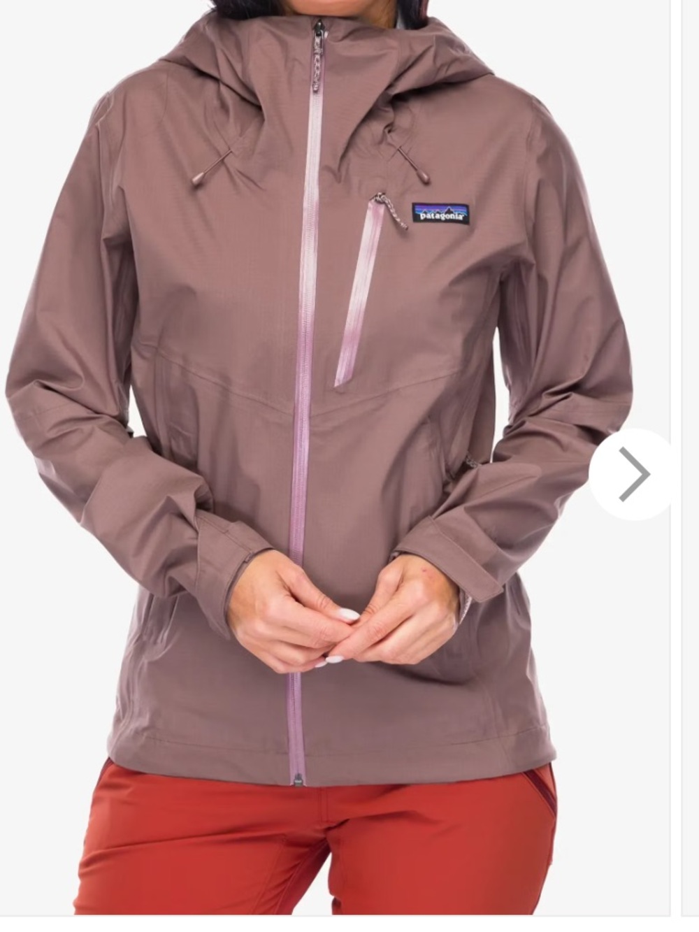 Patagonia Women's Hooded Rain/All Weather Jacket - Mauve (M) Pt21”